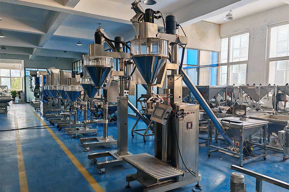 粉體半自動海角网站登录入囗進行分裝